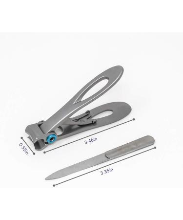 Easy-Trim Nail Clippers by Barefoot Scientist - Stainless Steel, 2 Piece Set - Buy Online on GoSupps.com