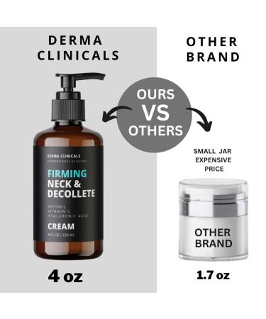 Firming Neck Cream with Retinol & Vitamin C - Anti-Aging Moisturizer for Neck & D collet - 4oz - Buy Online on GoSupps.com