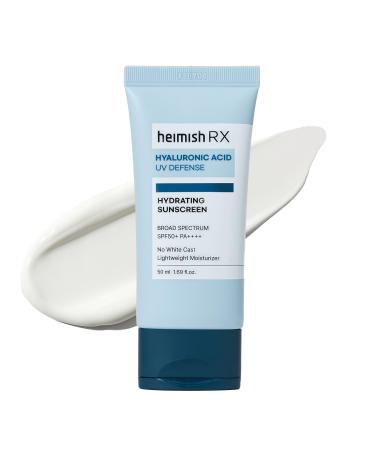 Heimish Hydrating Sunscreen Hyaluronic Acid UV Defense SPF 50+ PA++++ 1.69 fl oz (50 ml)