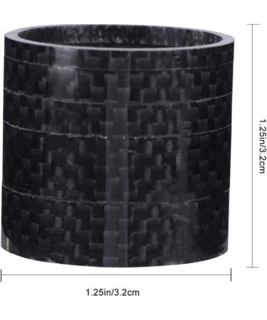 BESPORTBLE 5pcs Aluminum Alloy Bicycle Headset Spacer Set - 1 1/8-Inch Stem Fit for MTB BMX Road Bikes - 3/5/10mm - Black - Buy Online on GoSupps.com