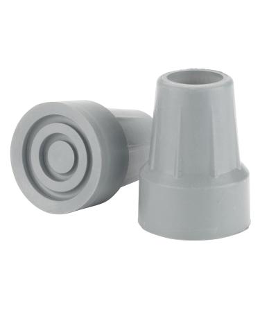 Crutch Tip 2Pcs Reinforced Rubber Cane Tips 7/8" Replacement crutch and underarm crutches tip Cane Crutch Accessories(Grey)