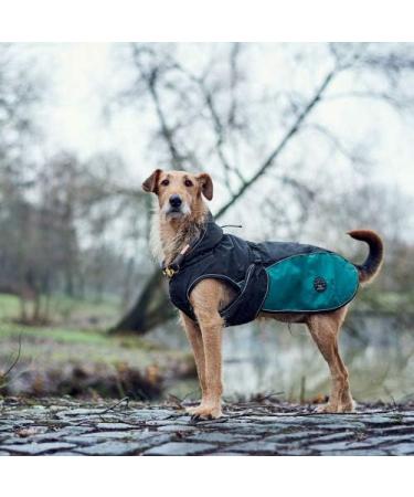 Hunter Uppsala 2-in-1 All-Round Dog Coat - Buttoned Fleece Water-Repellent Anthracite/Petrol - International Shipping Available - Buy Online on GoSupps.com