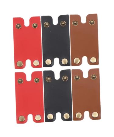 Frcolor 6 Stk Razor Fall Razor Accessories Razor Pocket made of leather scratch -resistant razor shell Razor parts Men Razor manual razor case travel deliveries synthetic leather manual