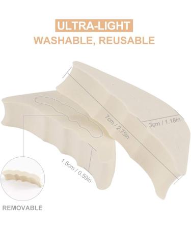 Adjustable Toe Filler Inserts - 4 Pairs for Women Men Unisex Shoes | Reusable Shoe Filler for Too Big Shoes - Black + Beige - Buy Online on GoSupps.com