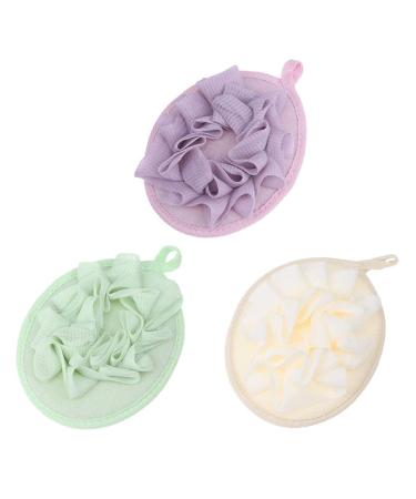 Healifty Bath Scrubber Bath Loofah Body Wash Scrubber 3pcs Bath Balls Color Practical Loofa Bubble Maker Bath Sponge Bathroom Accessories for Bathroom Bath Loofah Body Wash Scrubber Body Wash Sponge