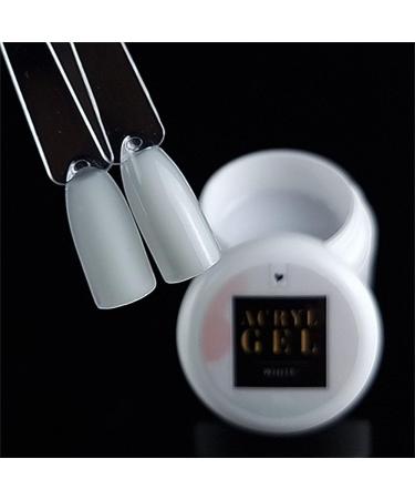  Lynis Nailshop Lynis-Nailshop.de - Acrylic Nail Gel - White - 15 ml - For double tips/Pop it Nails - Non-drip and odorless - Buy Online on GoSupps.com