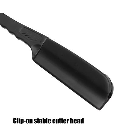 Syh & Aqye Professional Straight Edge Razor - Portable Zinc Alloy Travel Razor for Men (Black) - Manual Razor Without Blade - Buy Online on GoSupps.com