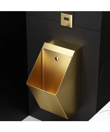 Stainless Steel Wall Mounted Men's Urinal Automatic Sensor Toilet Flusher Urinal Funnel Toilet Bathroom Accessory for Family Toilets Office Buildings Public Toilets Airp (Black Single Piece Urinal) - Buy Online on GoSupps.com