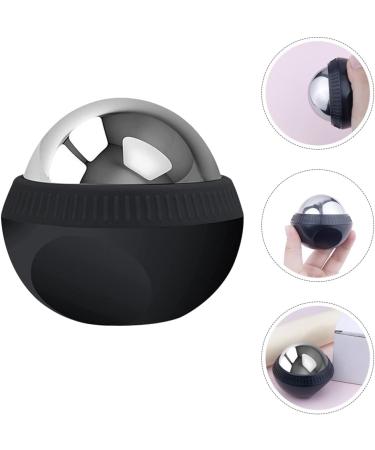 Buy Minkissy 304 Stainless Steel Ice Massage Ball - Removable Cold Compress for Muscle Relief | Metal Massage Tools & Rollball Massager (Black) - Buy Online on GoSupps.com