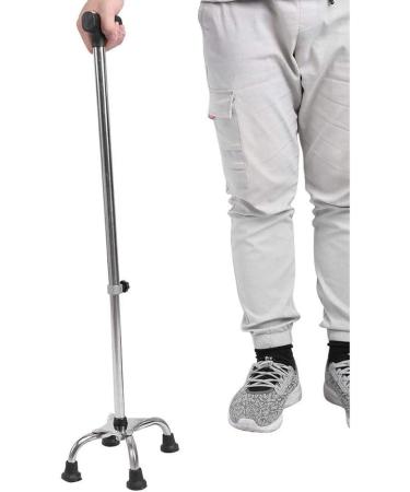 Adjustable Four-Legged Crutches Non-Slip Lightweight Elderly Walker Walking Sticks with Small Base and Comfortable Handle Flexible and Durable Limited Mobility Aid - Buy Online on GoSupps.com