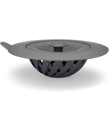 Full Circle Sinksational Sink Drain Strainer & Stopper - 2 in 1 with Separate Plug - Gray