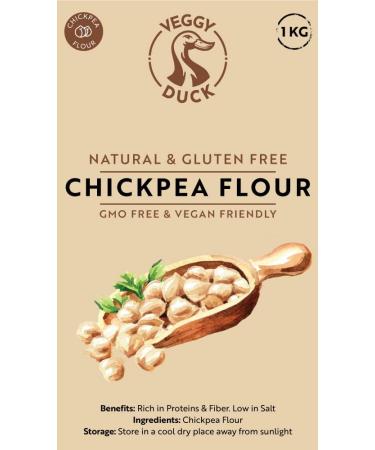 Veggy Duck - Chickpea Flour (1kg) - Gluten Free | Non-GMO | Vegan - Buy Online on GoSupps.com