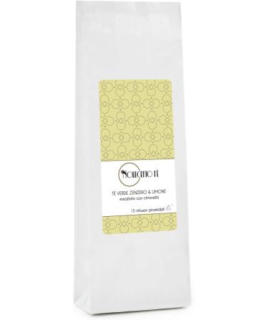  NOVECENTO TE' Novecento T | Green Tea Ginger Lemon | Green Tea Ginger Lemon Lemongrass - 15 Pyramid Infusers | Digestive Infusion Fruits and Spices - Buy Online on GoSupps.com