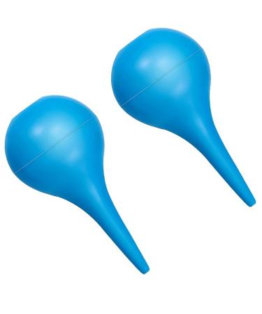 Voarge 2 pieces of ear cleaner 60ml ear sprayer ear wax remover ear wick remover silicone ear tip for gentle cleaning of ear wax by ear rinsing ear rinsing blue