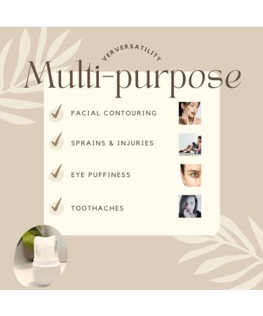 ICE ROLLER - Upgraded V-Shaped Design for DIY Facial Massage | Food-Grade Silicone | Perfect Gift for Women - Smooth Skin & Radiant Glow - Buy Online on GoSupps.com