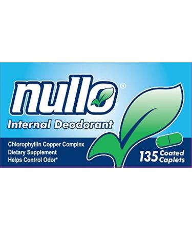 Nullo Internal Deodorant (135 Caplets) 135 Count (Pack of 1)