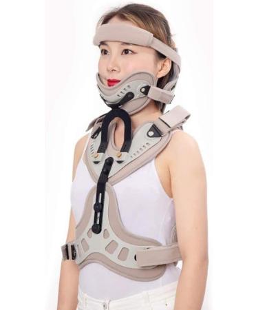 Ininosnp Head-Halks-Breast orthosis spine-back and spine orthosis adjustable cervical thoracic orthoses support U-lenden support (A)