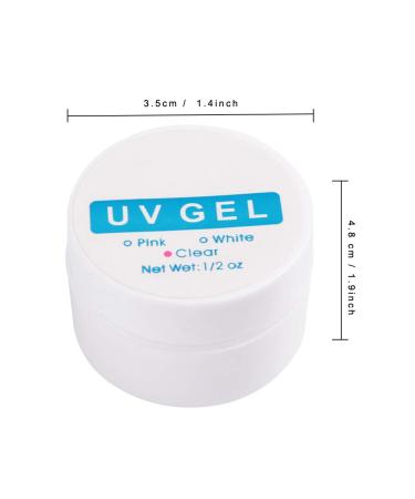 Nail Extension Gel Solid Gel Glue for Nail Tips Manicure UV Gel Builder Nail Glue for Nail Art Rhinestone DIY Manicure Home Salon(Transparent) - Buy Online on GoSupps.com
