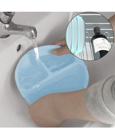 Silicone Baby Plate with Suction Cup, Spoon & Fork Set - BPA Free, Non-Slip Toddler Tableware with Compartments in Light Blue - Buy Online on GoSupps.com