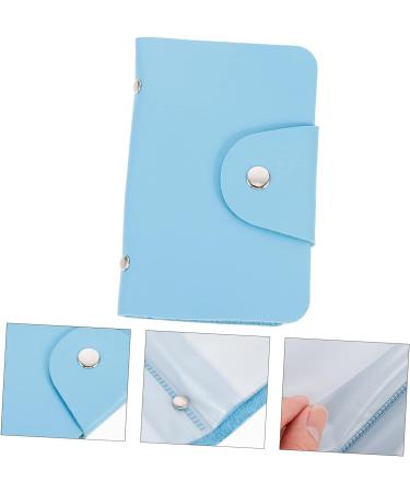 Mikinona 2pcs Nail Art Card Holder Stamping Plates Organizers Nail Template Bags Stamping Plates Storage Bag Cases Nail Plate Storage Bag Nail Art Stamper Pouches Pu Printing Printed Bag Sky-blue 14.5X9.5X1.8CM - Buy Online on GoSupps.com