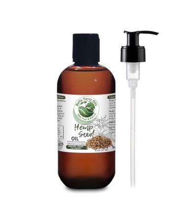 Hemp Seed Oil. 8oz. 100% Pure. Cold-pressed. Unrefined. Organic. Non-GMO. Chemical-free. Soothes Dry Skin. Rich in Omega 3 6. Natural Moisturizer for Hair Skin Beard Stretch Marks. Bella Terra Oils. 8 Fl Oz (Pack of ... - Buy Online on GoSupps.com
