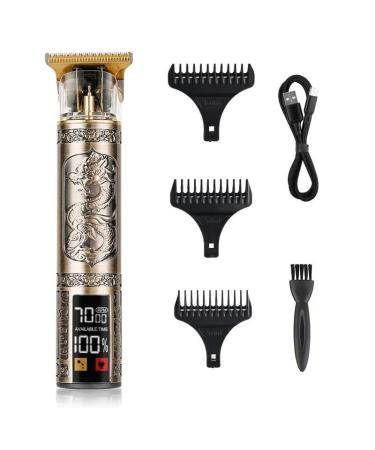 Hair Clippers T9 Hair Clipper Electric Clipper Hairdressing USB Electric Three-speed Speed Adjustment Large-screen Power Display Metal Shaver