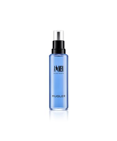 Mugler A*Men - Eau de Toilette Refill - Mens Cologne - Woody & Ambery - With Patchouli & Coffee Extract - Long Lasting Fragrance 3.3 Fl Oz - Refill