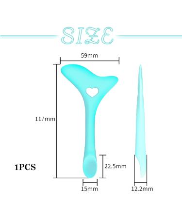 Buy IOSPKKIO Eyeliner Template & Silicone Eye Help - Multi-Function Lipstick & Face Cream Tool - Reusable Beauty Accessory (Blue) - International Shipping Available - Buy Online on GoSupps.com