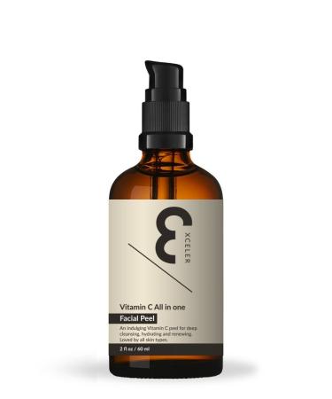 Xceler8 Skin Vitamin C All in One Facial Peel 2 fl oz (60 ml)
