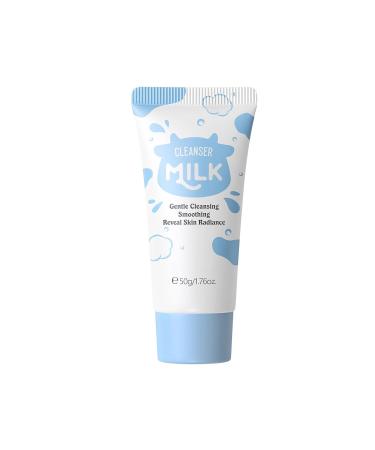 Milk Facial Cleanser - Gentle Nourishing Face Wash Deep Pore Refinement & Moisturizing Face Wash Gentle Foaming Cleanser for All Skin Types - 50g/1.76oz Sky Blue - Buy Online on GoSupps.com