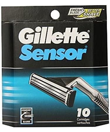 WallEc(TM Gillette Sensor Refill Razor Blades 50 Cartridge Cartridges 5 Pack of 10 - Buy Online on GoSupps.com