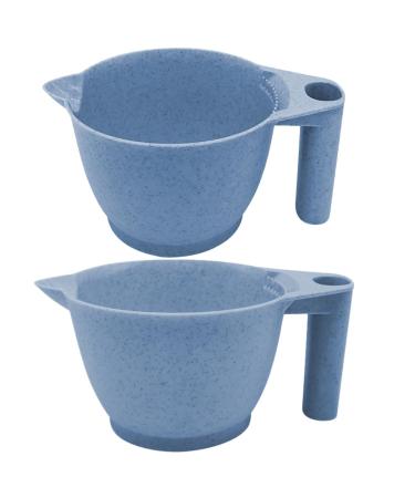 2 pi ces Bol de Teinture pour Cheveux PP avec Poign e Ergonomique Bol M langeur R utilisable pour Salon de Coiffure et Usage Professionnel Accessoire cologique pour Coloration et