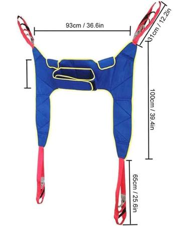 Hoist Sling Hoist for Lifting Elderly Leg Lifter Mobility Aid Patient Hoist Lift Dress Toileting Access Premium Padded Sling with Headrest - Buy Online on GoSupps.com