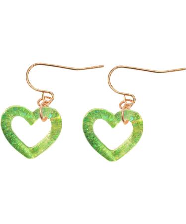 Feylie Hollow Heart Earrings - Stylish Acrylic Drop Earrings for Everyday & Special Occasions - Buy Online on GoSupps.com