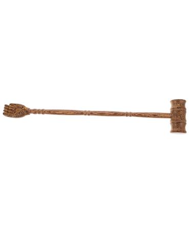 Beaupretty relaxation massage device Neck massage hammer Manual back massage devices foot massage device for feet neck shoulder double headranger scratches fruit-dishwatch peeling body scraper wenge
