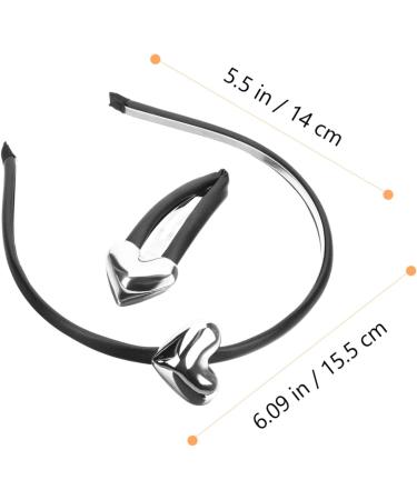 minkissy 2 Sets hair jewelry Valentine Day Heart Headband hair snap clips heart headpiece lilac headband hairpins summer hair clips vintage heart hairband press hair girl metal cookie - Buy Online on GoSupps.com