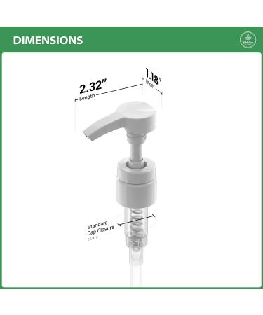 Universal Shampoo Conditioner Pump for 1L Bottles - 33.8 oz (2 Pack, White) - Buy Online on GoSupps.com