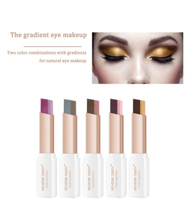 QQwow 10 Colors Eye Makeup Double Colors Eyeshadow Stick - Makeup Thrive Cosmetics Eye Brightener Matte Pearlescent Pencil 5 Pack - Buy Online on GoSupps.com