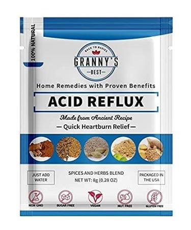 Granny's Best Spices and Herbs Blend Home Remedy for Acid Reflux and Heartburn Relief (14 Pack)