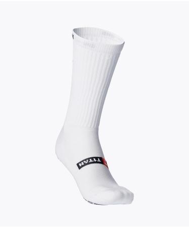 T1TAN Grip Socks - Ideal Non-Slip Socks for Men Women & Kids | Size 35-38 | White | Shop Vibrant Colors Now! - Buy Online on GoSupps.com
