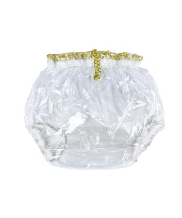Haian ABDL Pull-On Locking Plastic Pants XL Glass Clear
