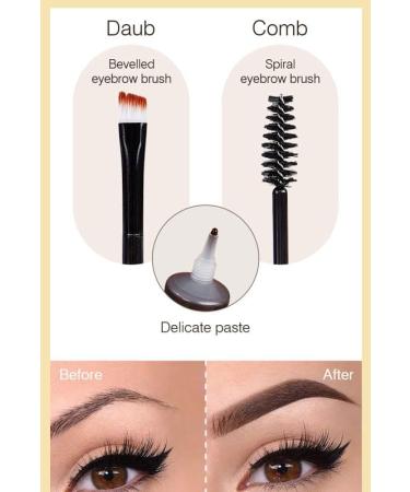 SLYHHZHMY Eyebrow tint with two eyebrow shades Eyebrow tint set Water and smudgeresistant Eyebrow mascara without additives 1 - Buy Online on GoSupps.com