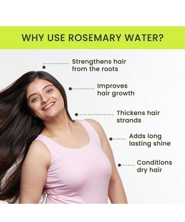 Rosemary Water Spray For Hair Growth (200 ml) | Hair Spray for Regrowth | Rosemary Hair Mist | Adds Shine | Helps Reduce Hairfall | Strengthens Hair | Suitable For All Hair Types - Buy Online on GoSupps.com