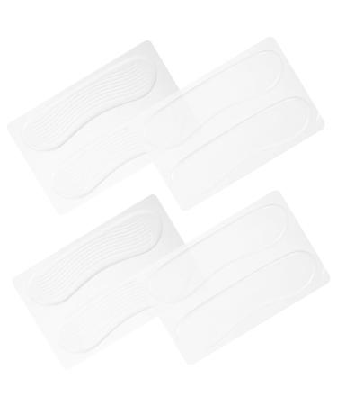 FRCOLOR 8pcs Foot Cushions for High Heels High Heel Comfort Pads Shoe Heel Grips Silicone Pads for Shoes Foot Pads for Heels Heel Grips for Loose Shoes Accessories Ripple