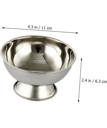 Frcolor High Impact Metal Shaving Bowl - 5th Generation Shaving Shell Container for Mustache Whirlwind & Soap Holder - Travel-Friendly Stainless Steel Shaving Equipment - Buy Online on GoSupps.com