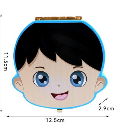 Lvjkes Tooth Box Baby Tooth Box Childrens Wooden Tooth Box Baby Tooth Box Keepsake Save Organizer for Baby Kids Boys and Girls Tooth Storage Box Souvenir Baby Teeth Save Box (Blue/Boy) - Buy Online on GoSupps.com