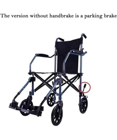 Mobile Lightweight Wheelchair with Travel Bag Transport Wheelchair Ultra Light Portable Travel Wheelchair Pedals Height Adjustable for Elderly Disabled - Buy Online on GoSupps.com