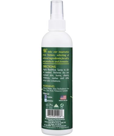 Real Aloe Vera Spray 8 Fluid Ounce (Pack of 24) - Buy Online on GoSupps.com