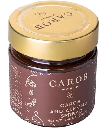Carob and Almond Spread | Gluten-free & No Added Sugar | Pack of 6 (6x240g) - Buy Online on GoSupps.com
