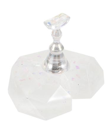 FRCOLOR 1 Set nail holder nails supply nail stuff for acrylic nails nail practice stand fake nail stand nail art stand nail art kits nail stand for press on display stand magnet portable 3.8x3.6cm As Shown